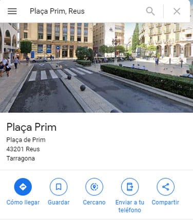 Latitud y longitud en Google Maps
