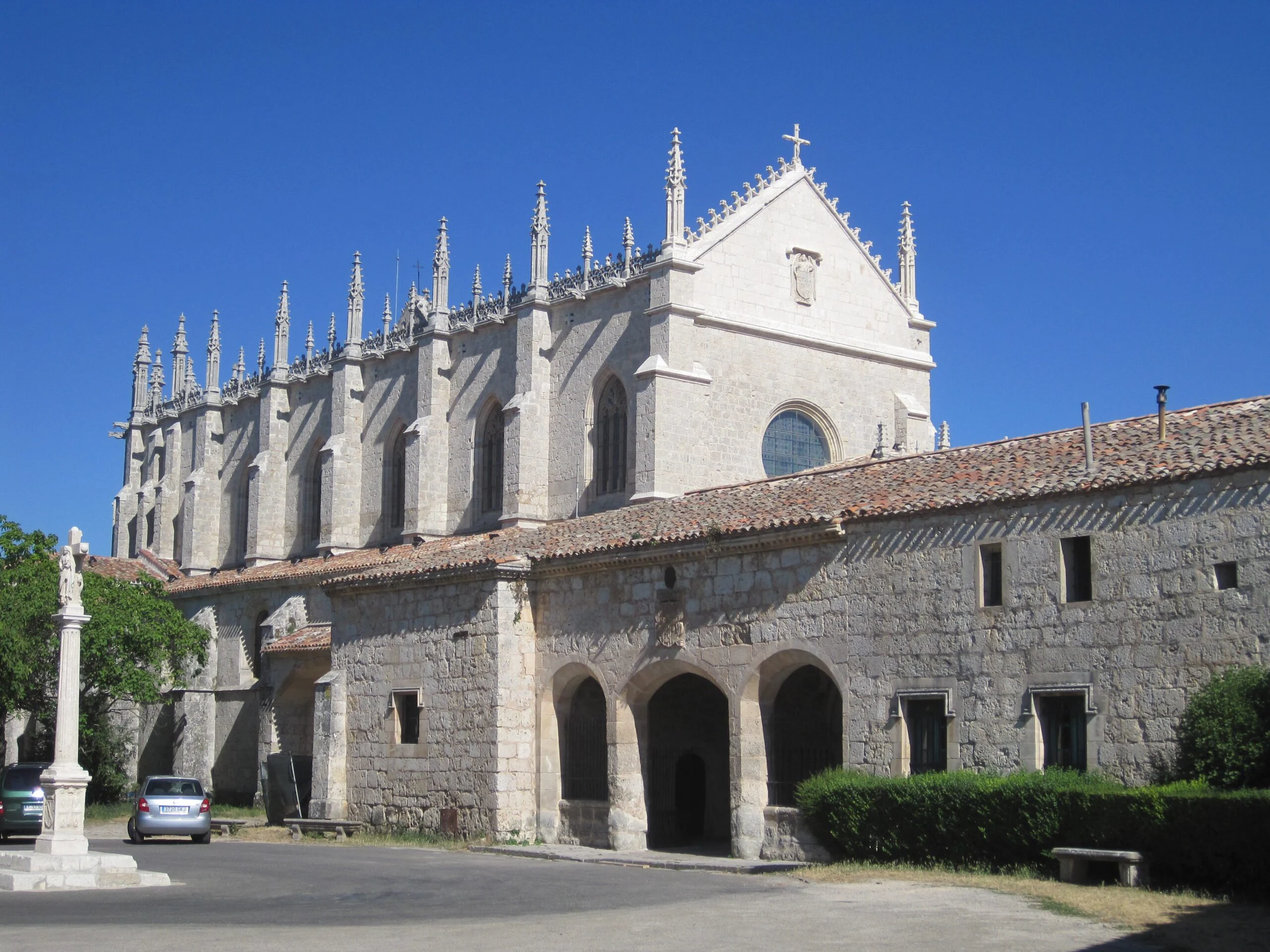 Exterior de la Cartuja de Miraflores en Burgos